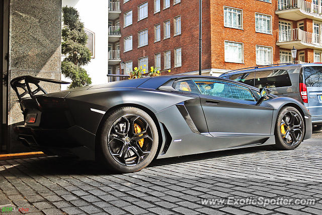 Lamborghini Aventador spotted in London, United Kingdom