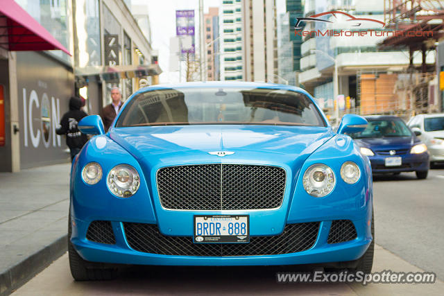 Bentley Continental spotted in Toronto, Canada