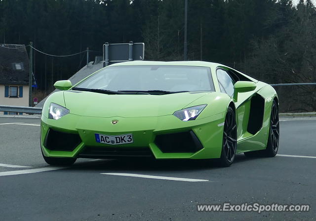 Lamborghini Aventador spotted in Nürburg, Germany