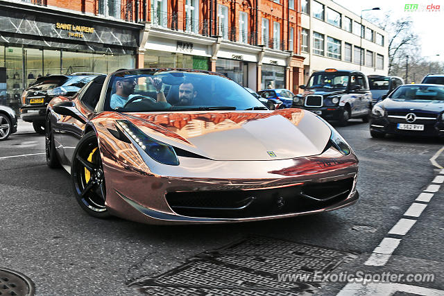 Ferrari 458 Italia spotted in London, United Kingdom