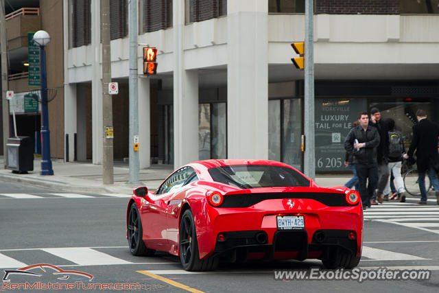 Ferrari 458 Italia spotted in Toronto, Canada