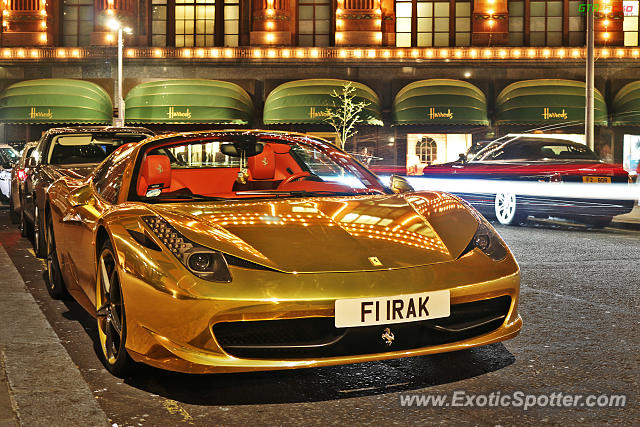 Ferrari 458 Italia spotted in London, United Kingdom