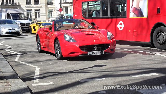 Ferrari California spotted in London, United Kingdom