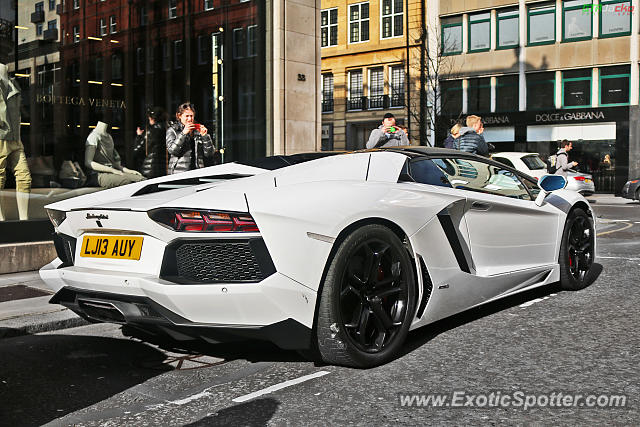 Lamborghini Aventador spotted in London, United Kingdom