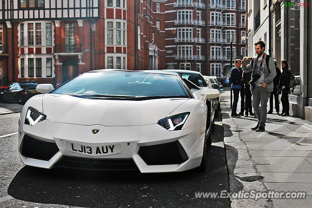 Lamborghini Aventador spotted in London, United Kingdom