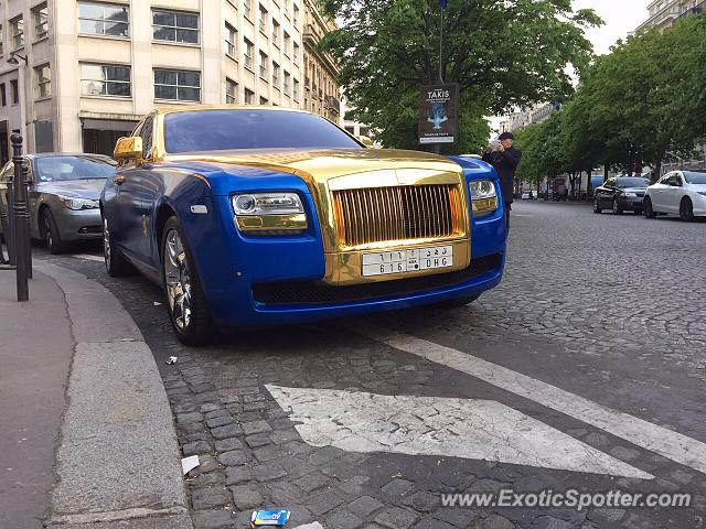 Rolls-Royce Ghost spotted in Paris, France