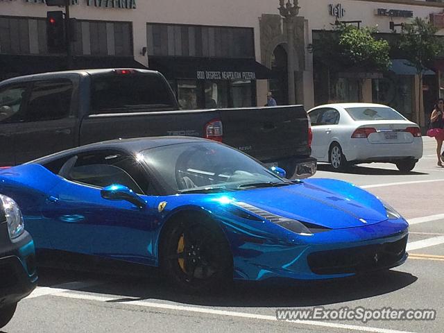 Ferrari 458 Italia spotted in Pasadena, California