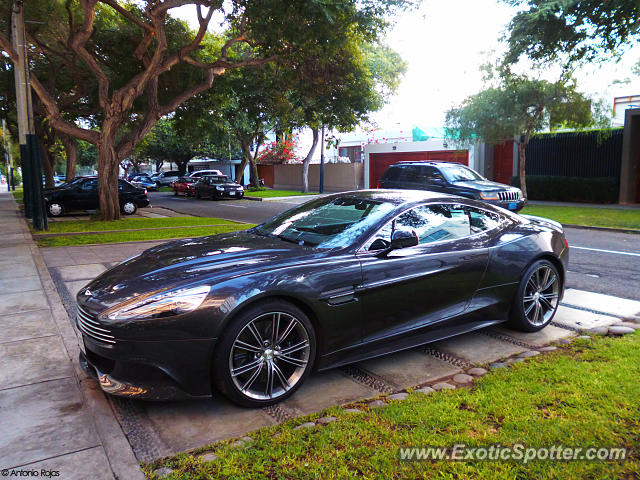 Aston Martin Vanquish spotted in Lima, Peru