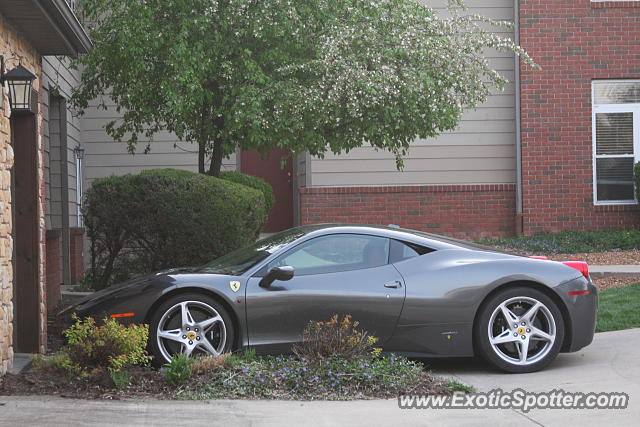 Ferrari 458 Italia spotted in Bloomington, Indiana