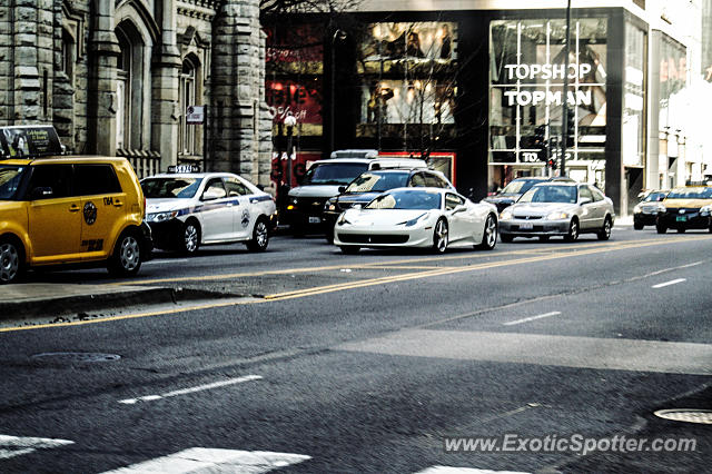 Ferrari 458 Italia spotted in Chicago, Illinois