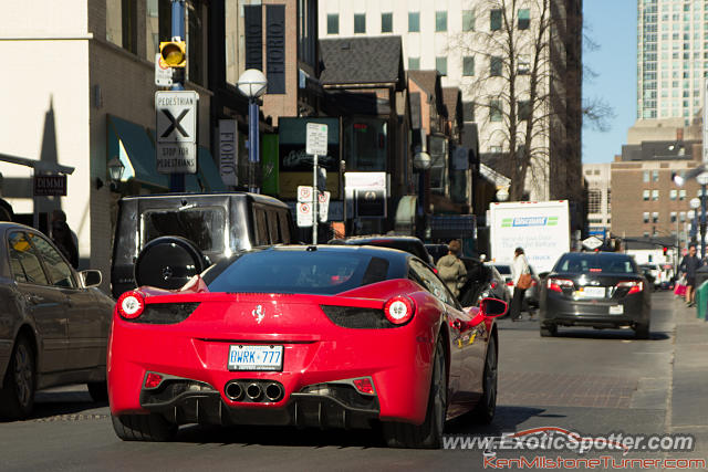 Ferrari 458 Italia spotted in Toronto, Canada