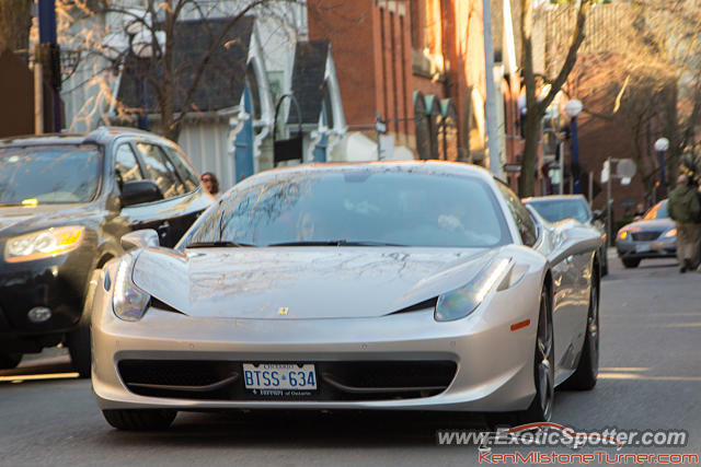 Ferrari 458 Italia spotted in Toronto, Canada