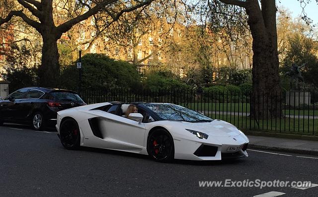 Lamborghini Aventador spotted in London, United Kingdom