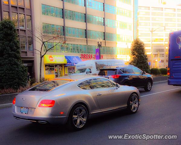 Bentley Continental spotted in D.C., Washington