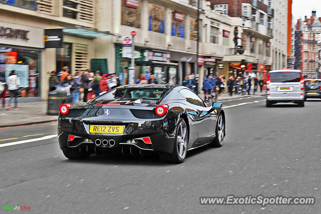 Ferrari 458 Italia spotted in London, United Kingdom