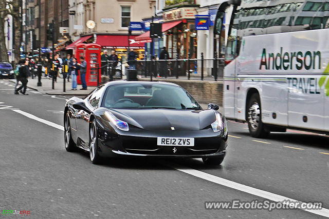 Ferrari 458 Italia spotted in London, United Kingdom