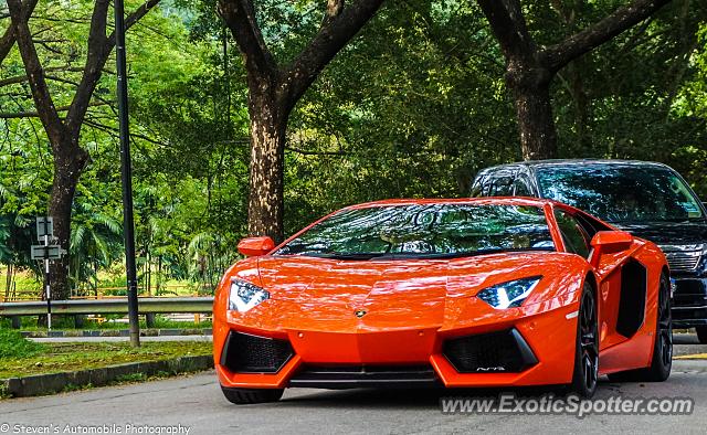 Lamborghini Aventador spotted in Kuala Lumpur, Malaysia