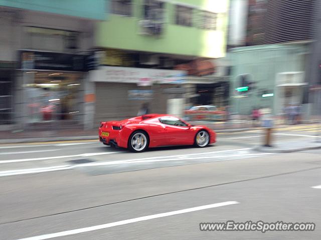 Ferrari 458 Italia spotted in Hong Kong, China