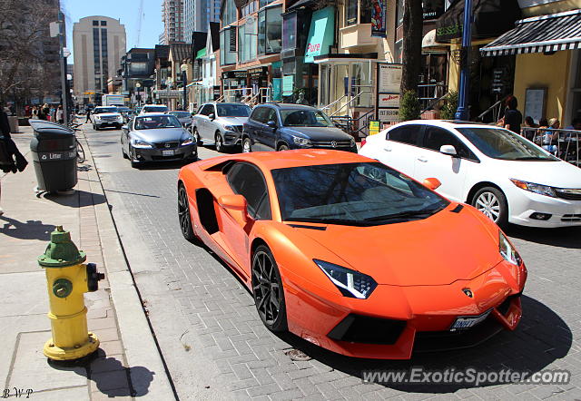 Lamborghini Aventador spotted in Toronto, Canada