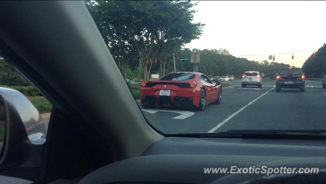 Ferrari 458 Italia spotted in Charlotte, North Carolina