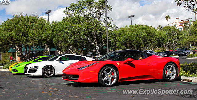 Ferrari 458 Italia spotted in Newport Beach, California