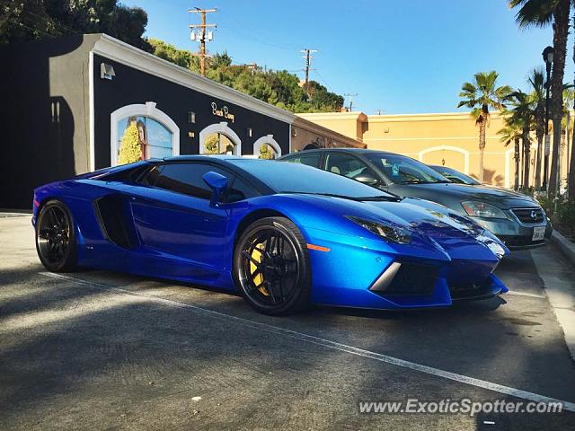 Lamborghini Aventador spotted in Newport Beach, California