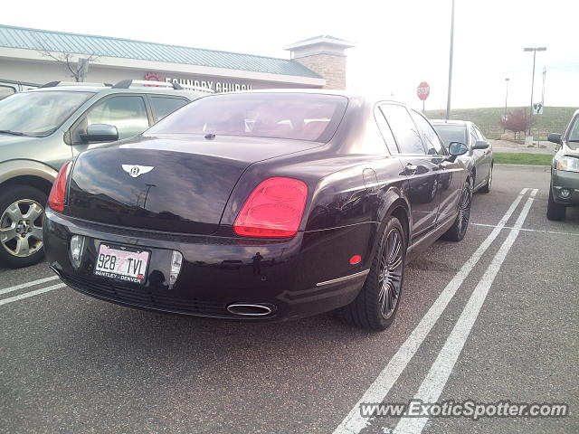 Bentley Continental spotted in Castle pines, Colorado