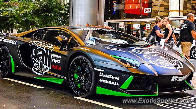 Lamborghini Aventador spotted in Sydney, Australia