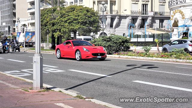 Ferrari California spotted in Nice, France