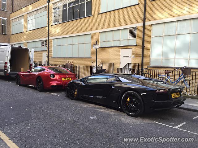 Lamborghini Aventador spotted in London, United Kingdom