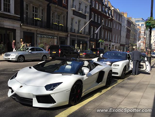 Lamborghini Aventador spotted in London, United Kingdom