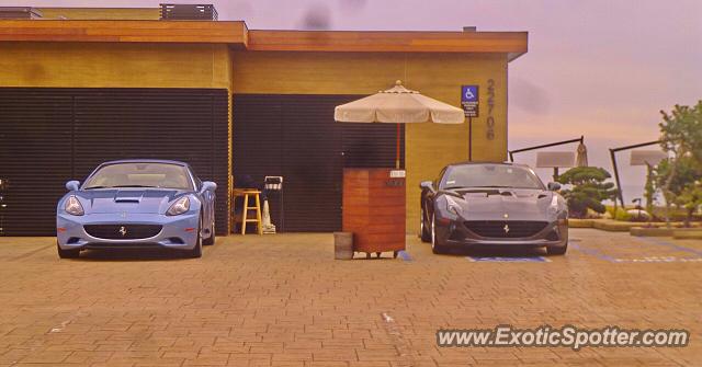 Ferrari California spotted in Malibu, California