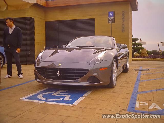 Ferrari California spotted in Malibu, California