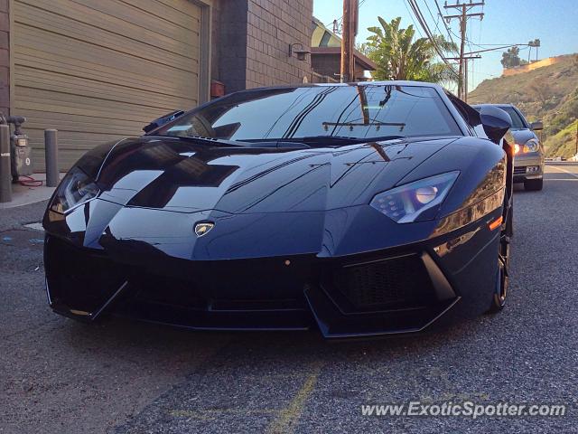 Lamborghini Aventador spotted in Malibu, California