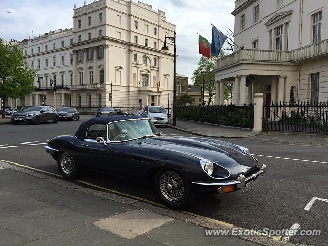 Jaguar E-Type spotted in London, United Kingdom