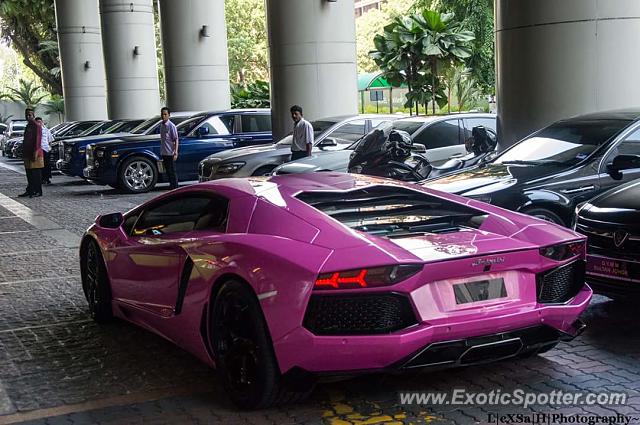 Lamborghini Aventador spotted in Kuala Lumpur, Malaysia