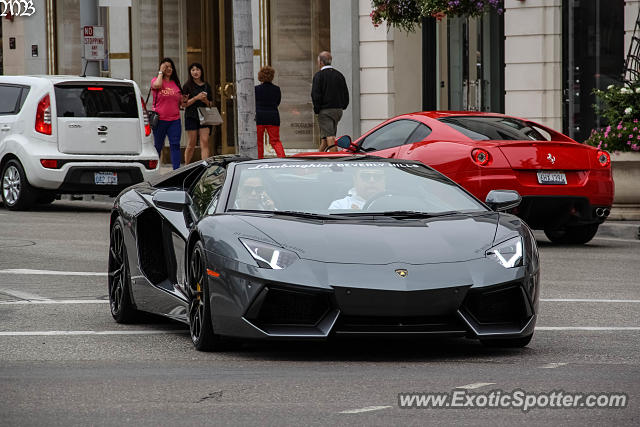 Lamborghini Aventador spotted in Beverly Hills, California