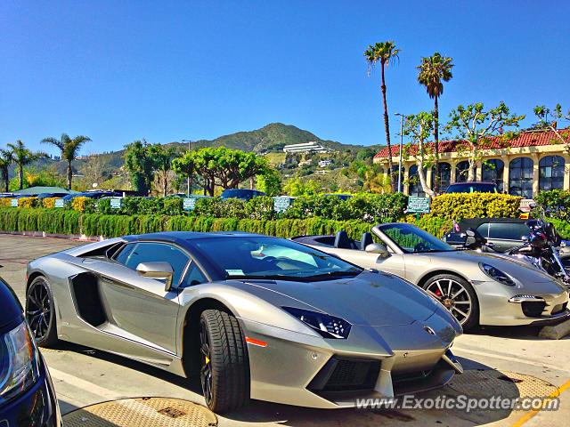 Lamborghini Aventador spotted in Malibu, California