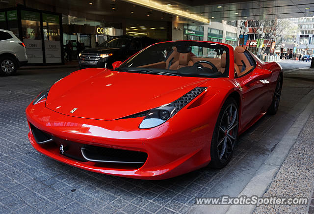 Ferrari 458 Italia spotted in Calgary, Canada