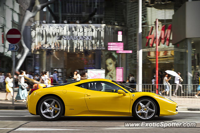 Ferrari 458 Italia spotted in Hong Kong, China