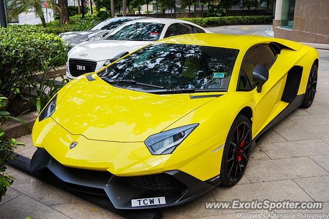 Lamborghini Aventador spotted in Kuala Lumpur, Malaysia