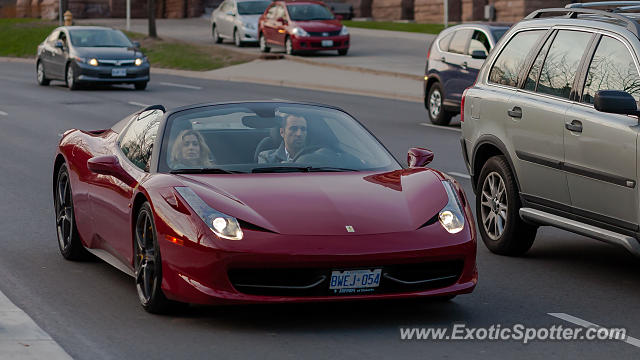 Ferrari 458 Italia spotted in Toronto, Canada