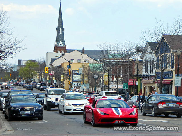 Ferrari 458 Italia spotted in Oakville, ON, Canada