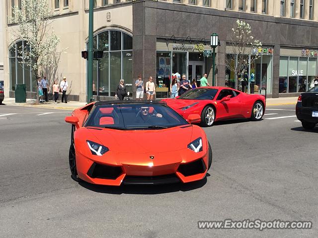 Lamborghini Aventador spotted in Birmingham, Michigan