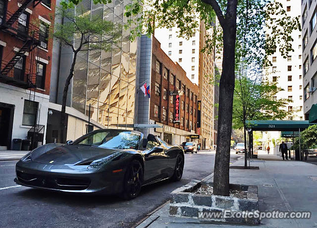 Ferrari 458 Italia spotted in Manhatten, New York