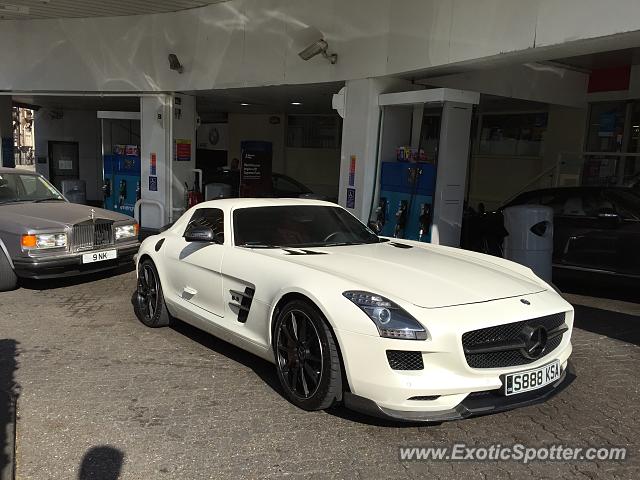 Mercedes SLS AMG spotted in London, United Kingdom