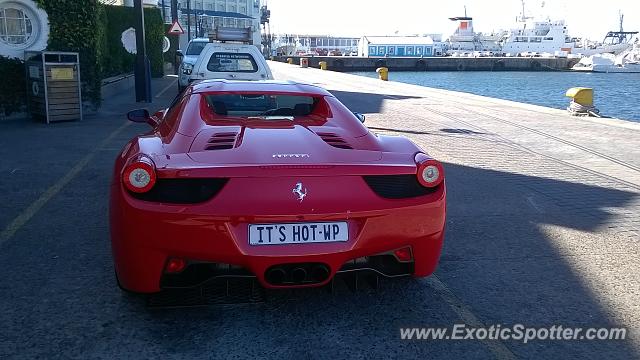 Ferrari 458 Italia spotted in Cape Town, South Africa