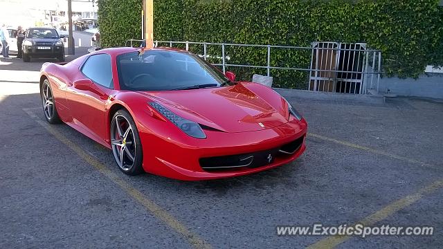 Ferrari 458 Italia spotted in Cape Town, South Africa