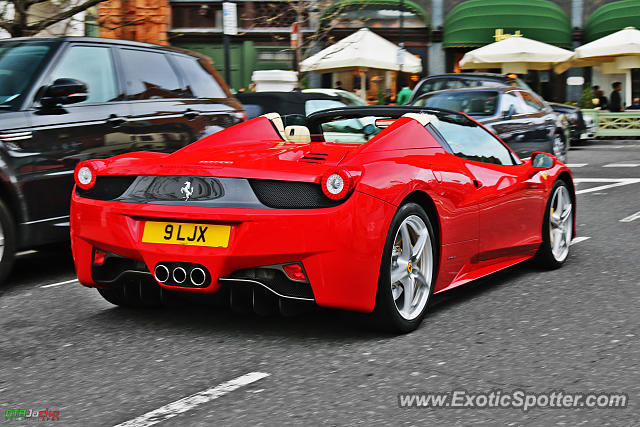 Ferrari 458 Italia spotted in London, United Kingdom