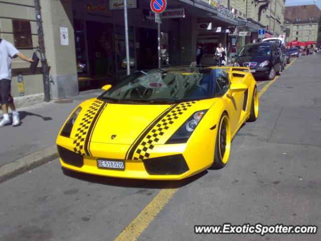 Lamborghini Gallardo spotted in Bern, Switzerland